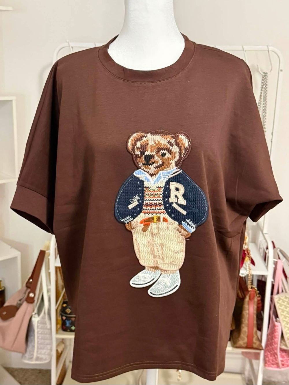 Brown Teddy Graphic Tee